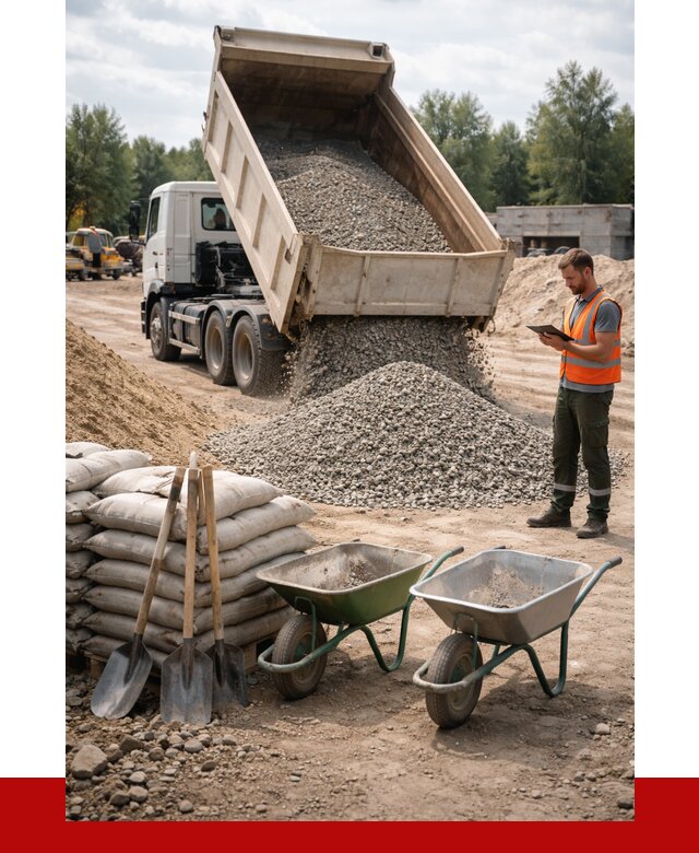 Доставка нерудных материалов в Сафонове от 1230 руб. | ПРОНЕРУДСфн
