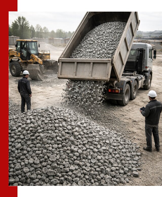 Доставка гранитного щебня фракции 20-40 в Сафонове
