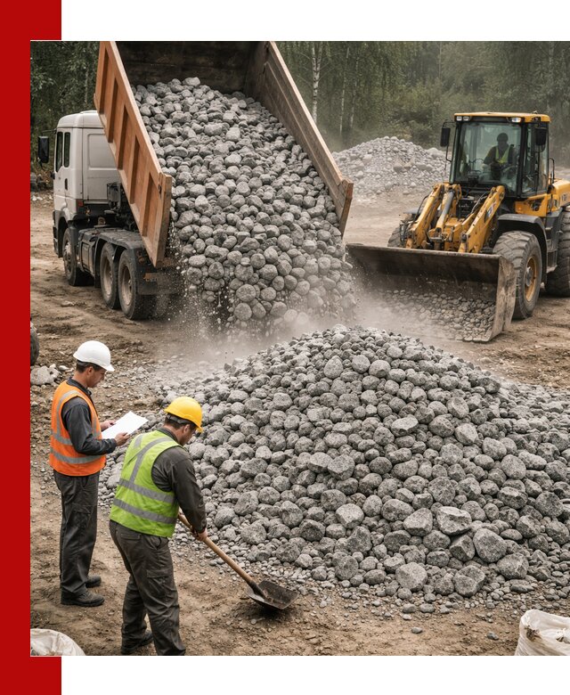 Гранитный щебень фракция 70-150 доставка в Сафонове