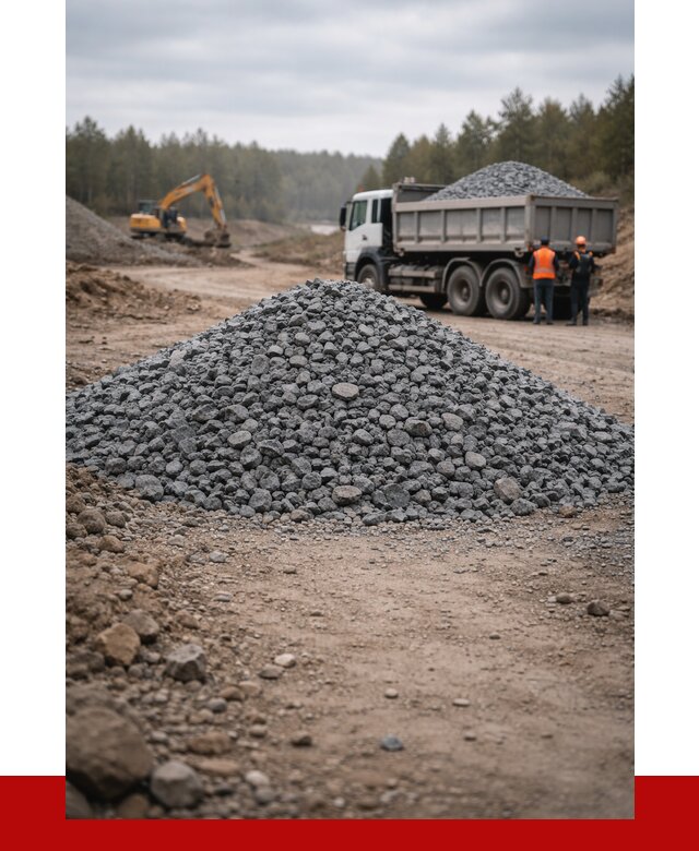 Щебень габбро диабаз фракция 40-70 в Сафонове от 2255 р-ПРОНЕРУДСфн