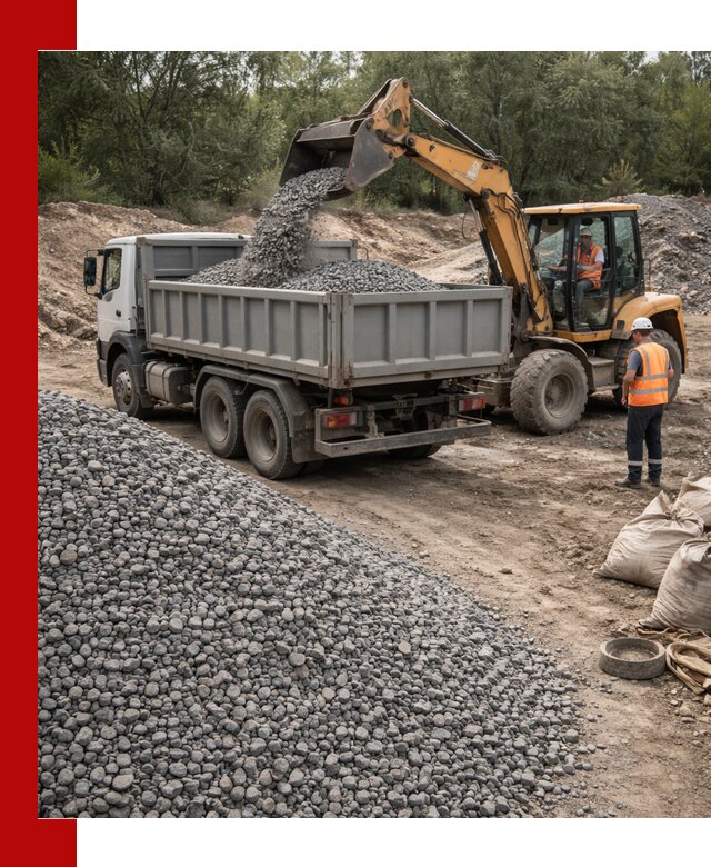 Доставка гравийного щебня в Сафонове оптом и в розницу