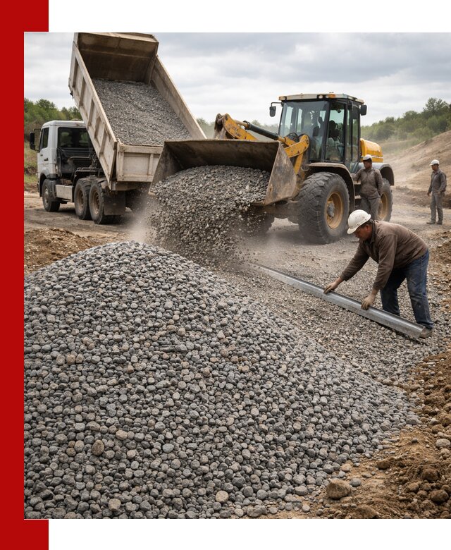 Гравийный щебень фракция 5-20 с доставкой в Сафонове