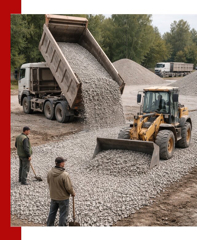 Купить гравийный щебень фракция 20-40 в Сафонове с доставкой