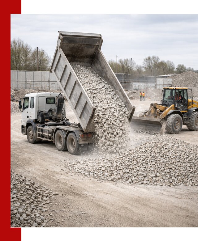 Доставка и продажа известнякового щебня в Сафонове