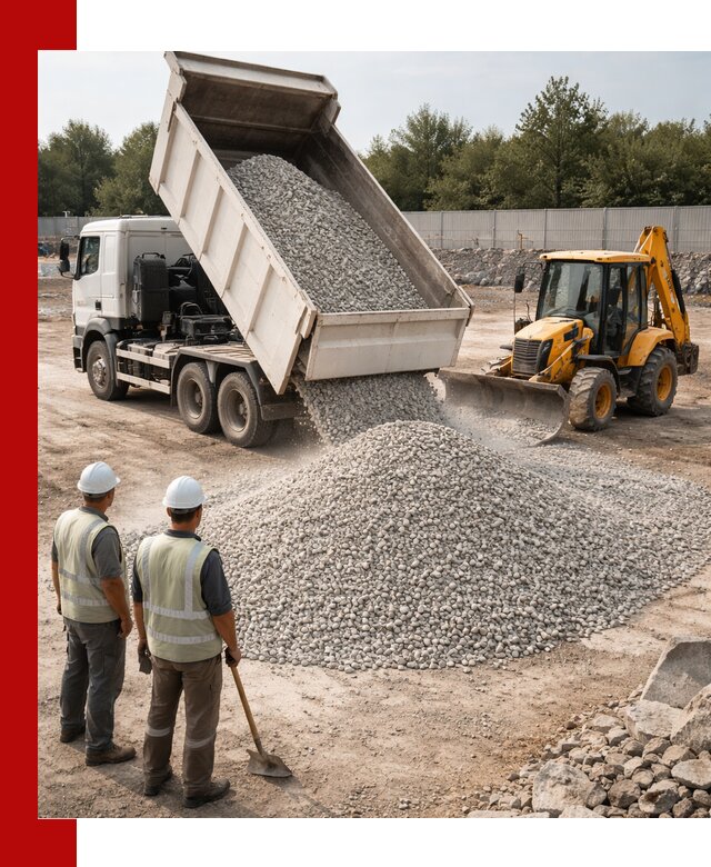 Купить известняковый щебень фракции 5–10 мм с доставкой в Сафонове
