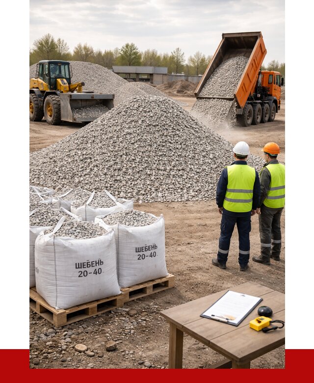 Известняковый щебень 20-40 в Сафонове от 2152 р. ПРОНЕРУДСфн