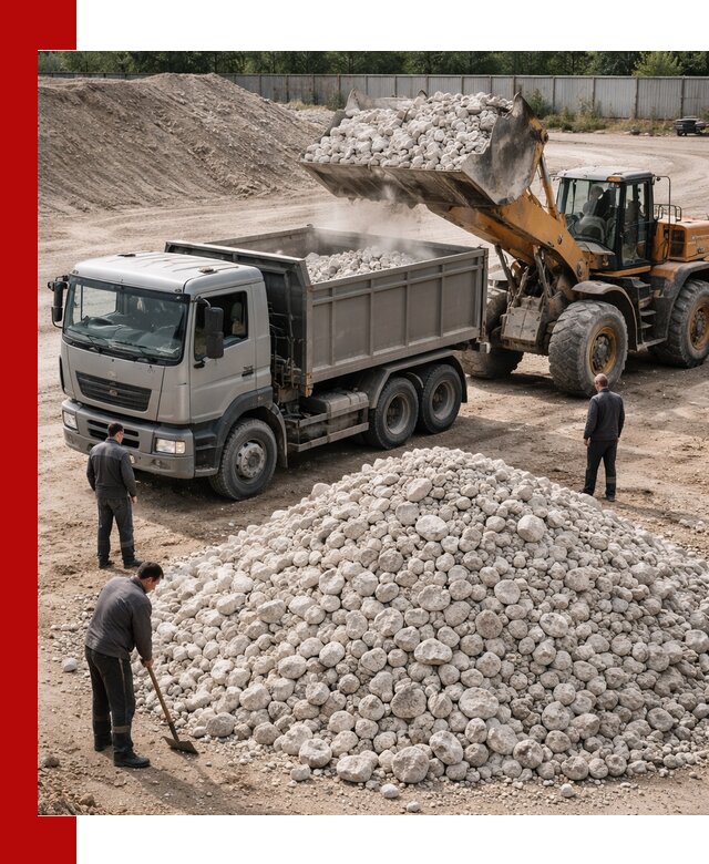 Известняковый щебень фракция 70–150 с доставкой в Сафонове