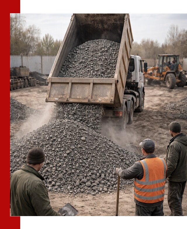 Доставка шлакового щебня в удобные сроки по выгодной цене в Сафонове