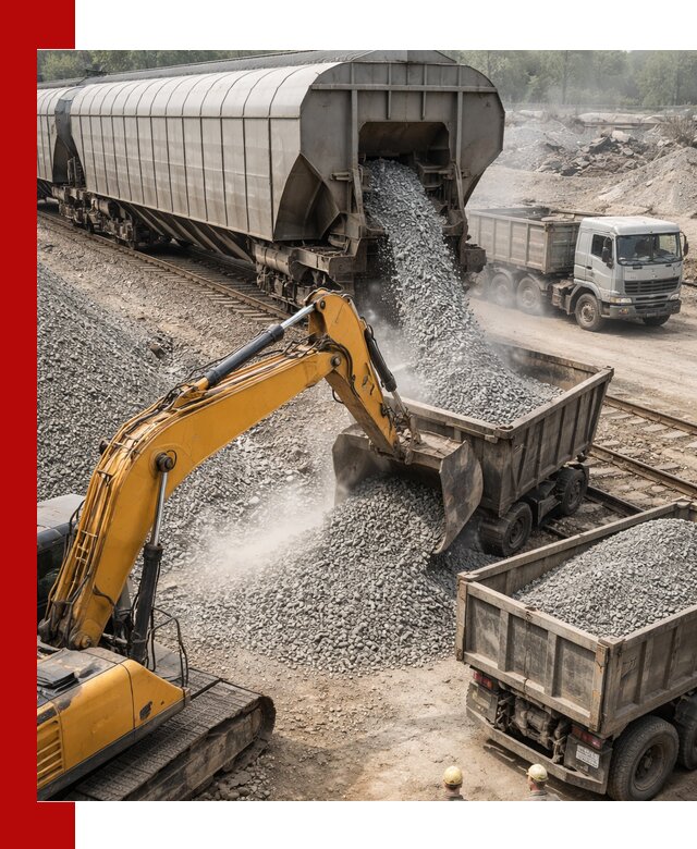 Доставка железнодорожного щебня в Сафонове крупными партиями быстрого отгруза