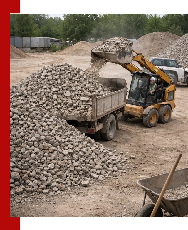 Доставка вторичного щебня в Сафонове для строительных работ