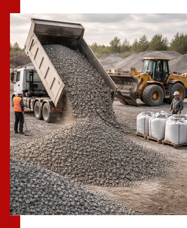Бетонный щебень фракция 5–20 с доставкой в Сафонове
