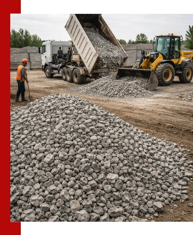 Доставка бетонного щебня фракции 40-70 в Сафонове