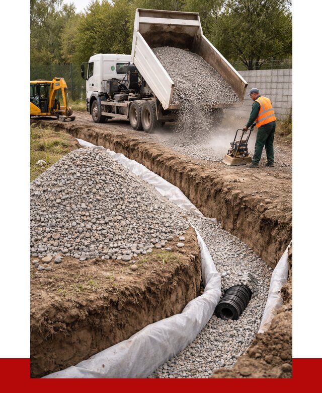 Щебень для дренажа в Сафонове от 1896 р., ПРОНЕРУДСфн доставка