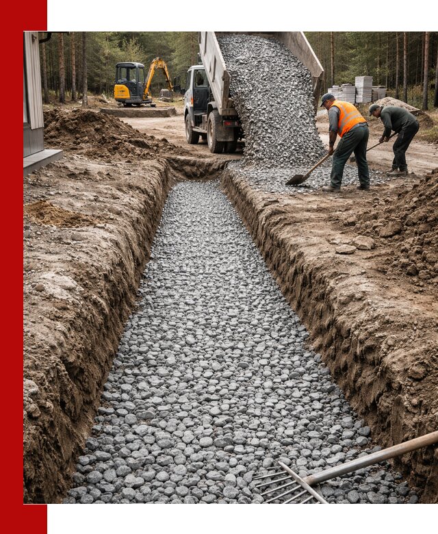 Щебень для дренажа с доставкой в Сафонове высокого качества