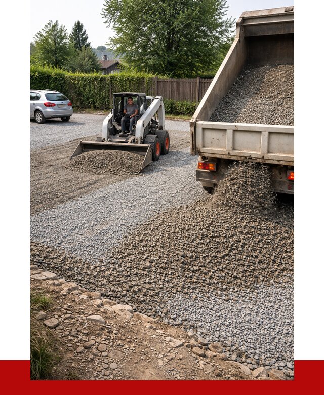 Щебень для парковки в Сафонове с доставкой от 1230 р.| ПРОНЕРУДСфн