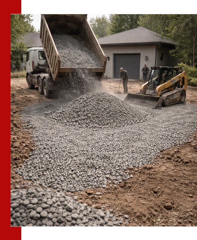 Щебень для парковки в Сафонове: доставка и укладка качественного материала