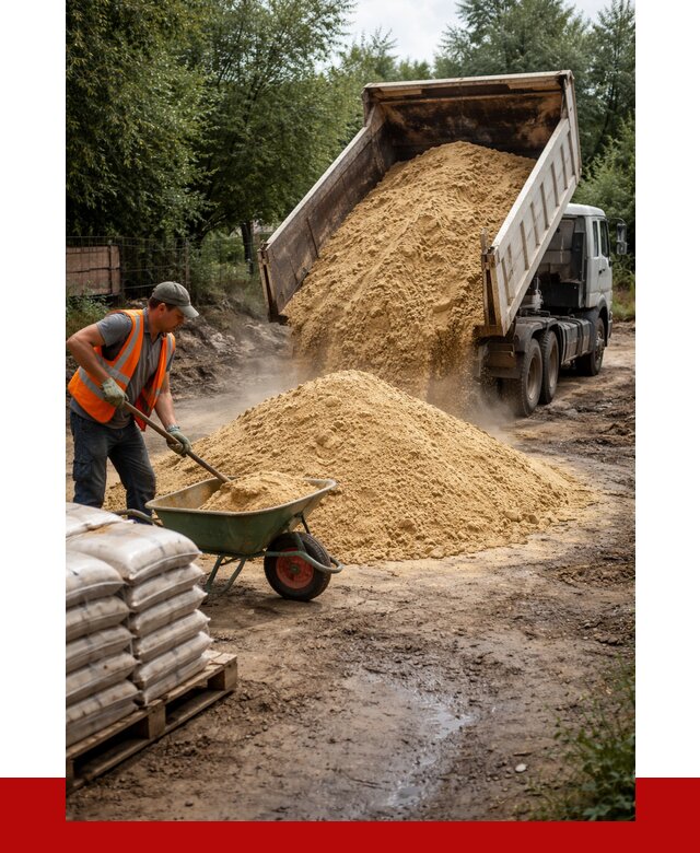 Купить песок с доставкой в Сафонове от 1845 р. | ПРОНЕРУДСфн
