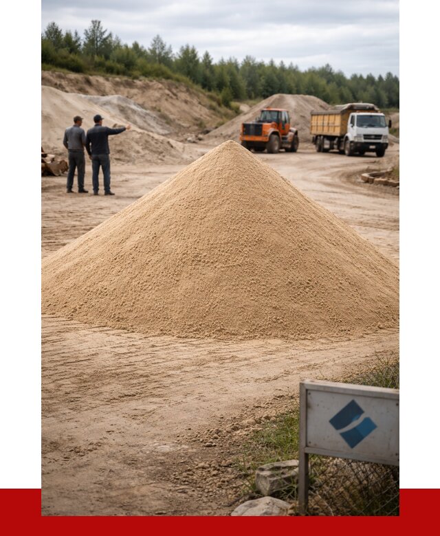 Карьерный песок навалом в Сафонове от 1845 р. | ПРОНЕРУДСфн