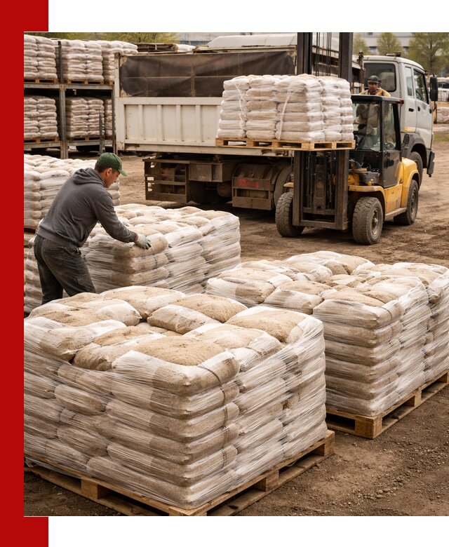 Карьерный песок в мешках с доставкой в Сафонове