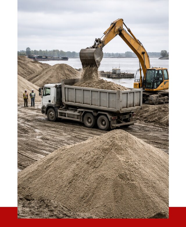 Купить речной песок навалом в Сафонове от 1845 р., ПРОНЕРУДСфн