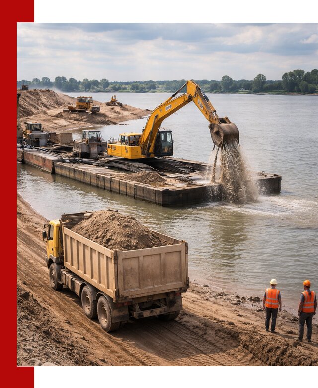 Намывной песок с доставкой в Сафонове оптом и в розницу