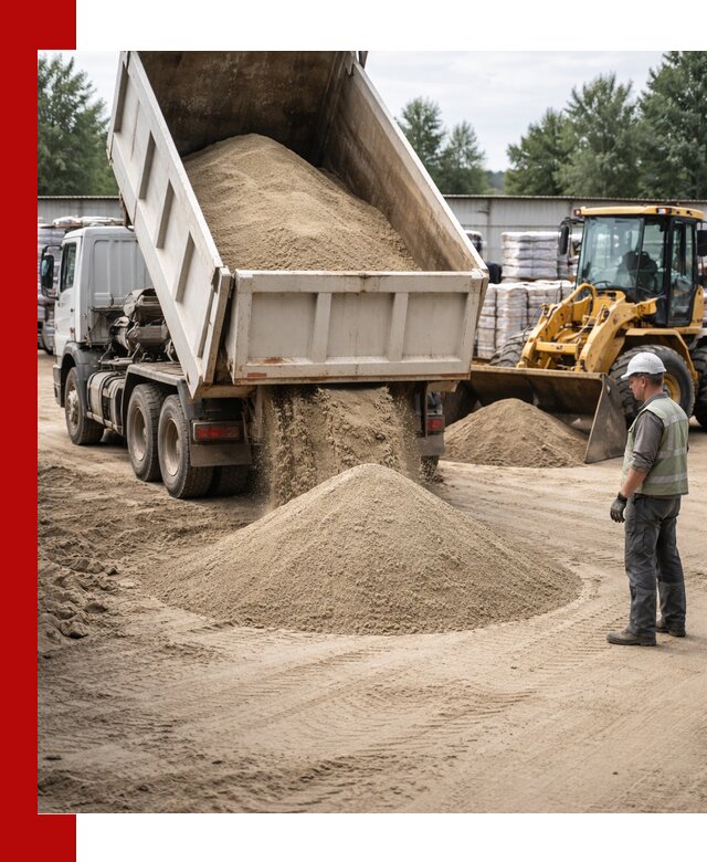 Поставка и доставка песка для бетона в Сафонове