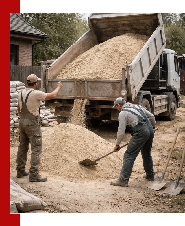 Песок для штукатурки с доставкой в Сафонове качественный и чистый