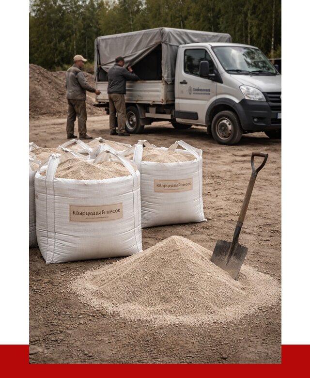 Кварцевый песок для пескоструя в Сафонове от 4612 р. | ПРОНЕРУДСфн
