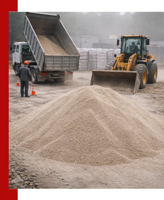 Кварцевый песок фракция 0–8 для стройработ в Сафонове
