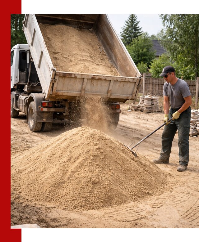 Доставка сухого песка самосвалами в Сафонове