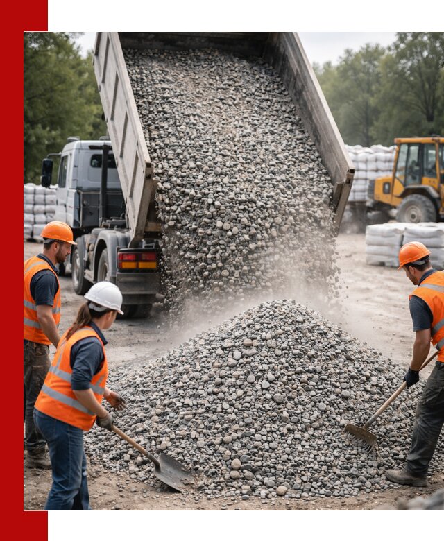 Доставка гравия и камня в Сафонове оптом и в розницу