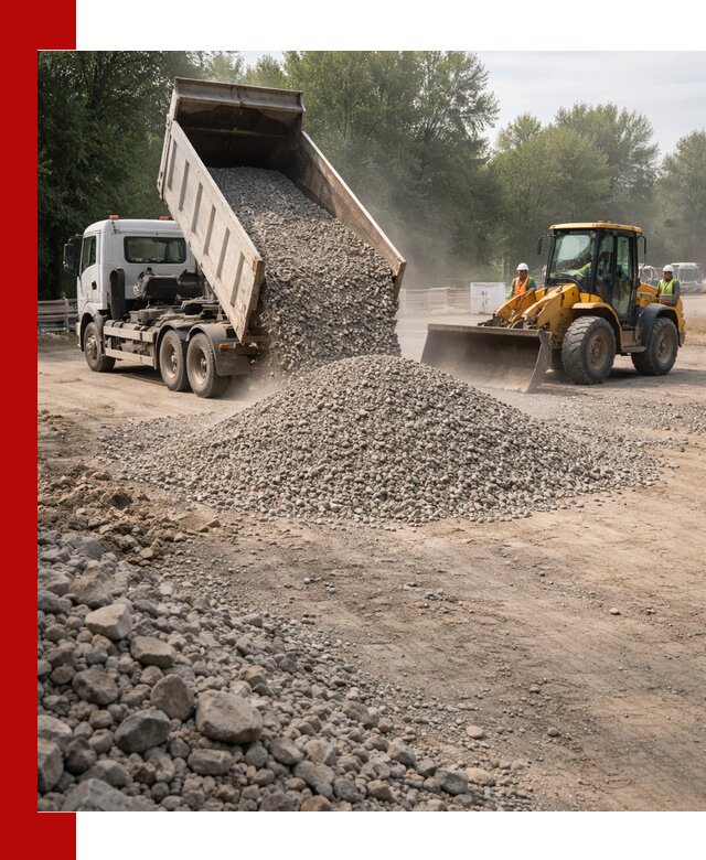 Гравий фракция 5–20 доставка в Сафонове оптом и в розницу