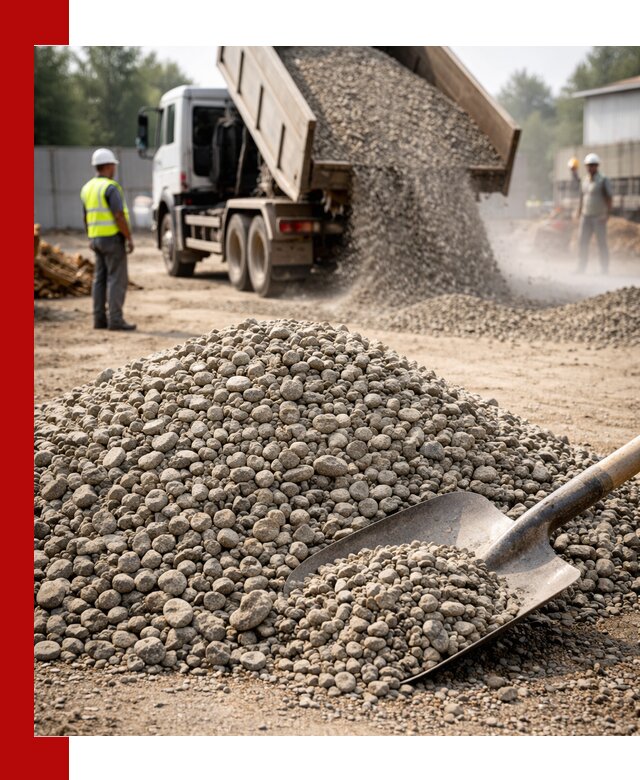 Доставка гравия фракции 20-40 в Сафонове с самосвалами