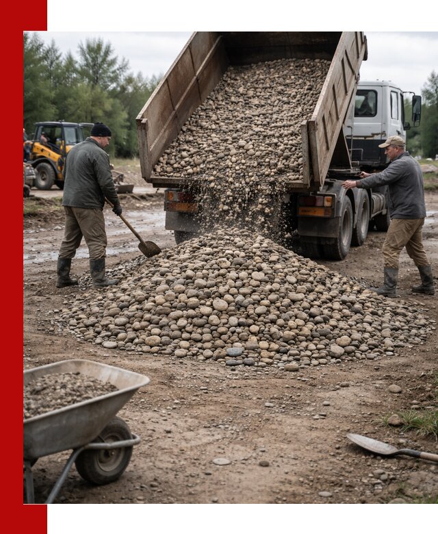 Доставка гальки речной оптом и в розницу в Сафонове