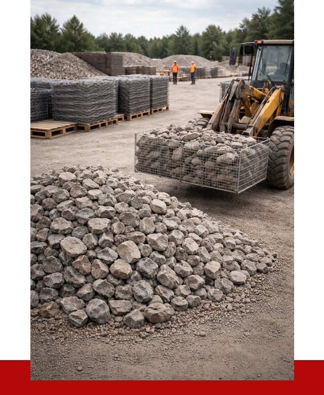 Камень для габионов фракция 70-150 в Сафонове от 4304 р. | ПРОНЕРУДСфн