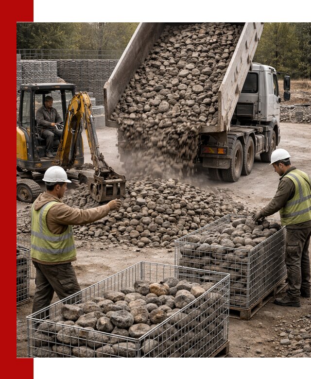 Камень для габионов фракция 100–201 в Сафонове