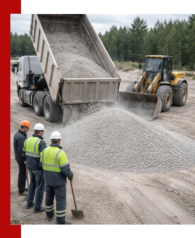 Известняковый отсев 0-5 доставка в Сафонове быстро и выгодно