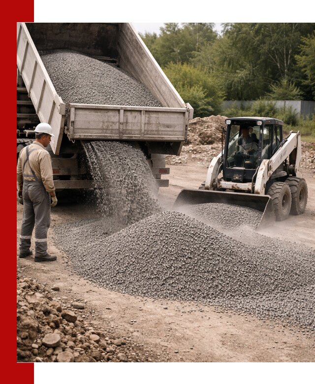 Доставка гравийного отсева 0-5 в Сафонове оптом и в розницу