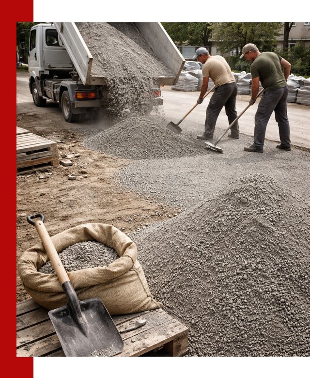 Отсев для тротуарной плитки в Сафонове — доставка и укладка