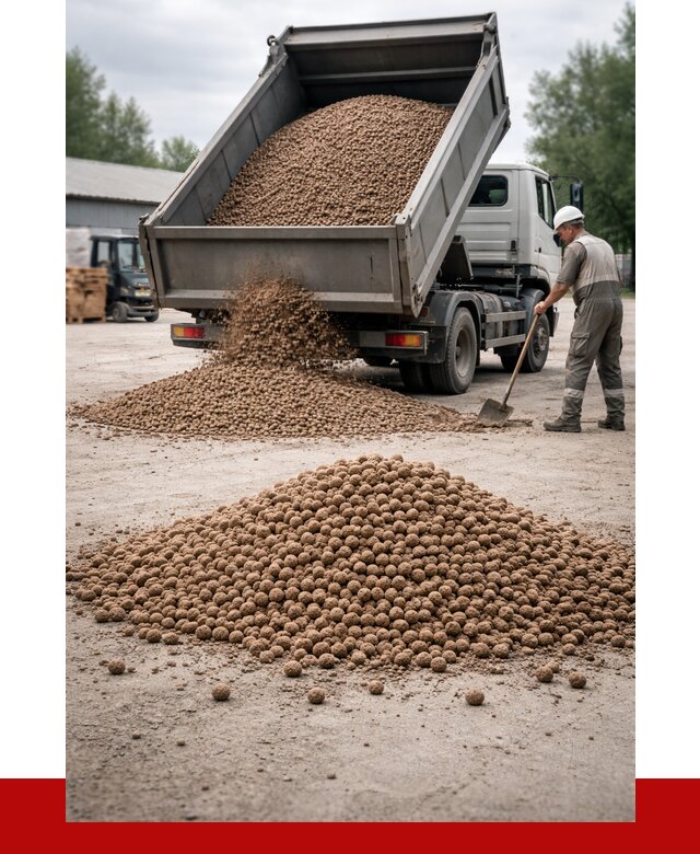Керамзит с доставкой в Сафонове от 4304 р. за м3 | ПРОНЕРУДСфн