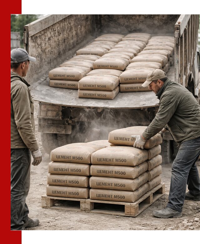 Цемент М500 с доставкой самосвалом в Сафонове