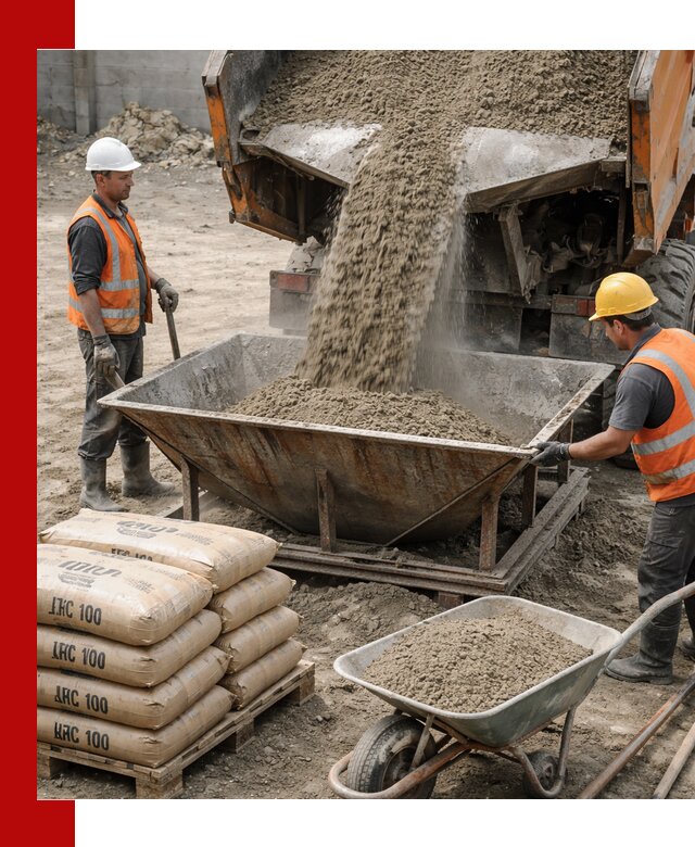 Доставка цементно-песчаной смеси М100 в Сафонове