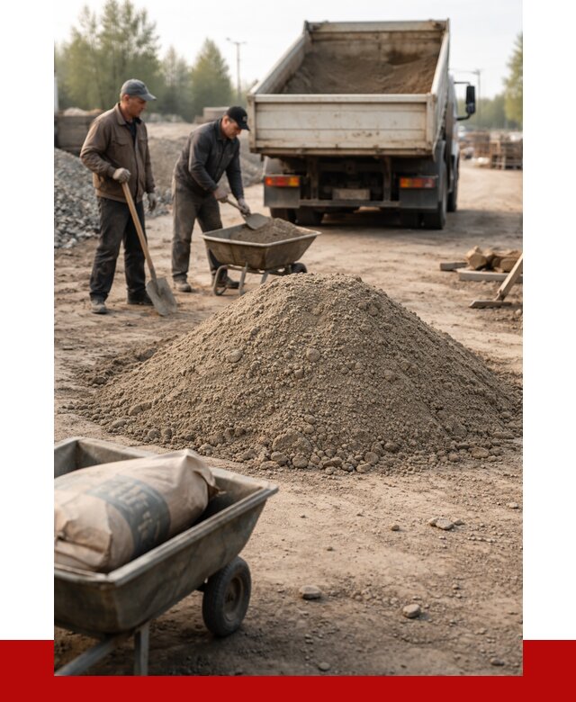 Цементно-песчаная смесь М150 в Сафонове от 4817 р. | ПРОНЕРУДСфн