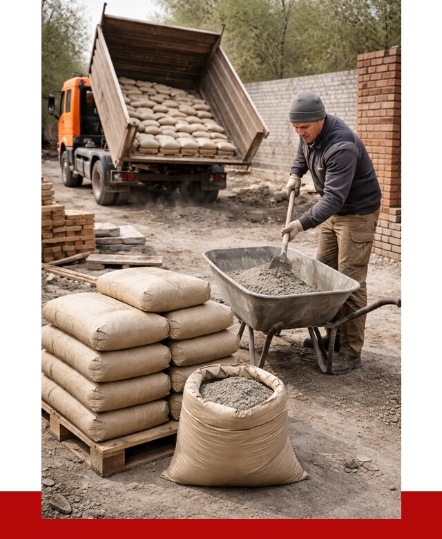 Купить сухую смесь для кладки в Сафонове от 1230 р. | ПРОНЕРУДСфн