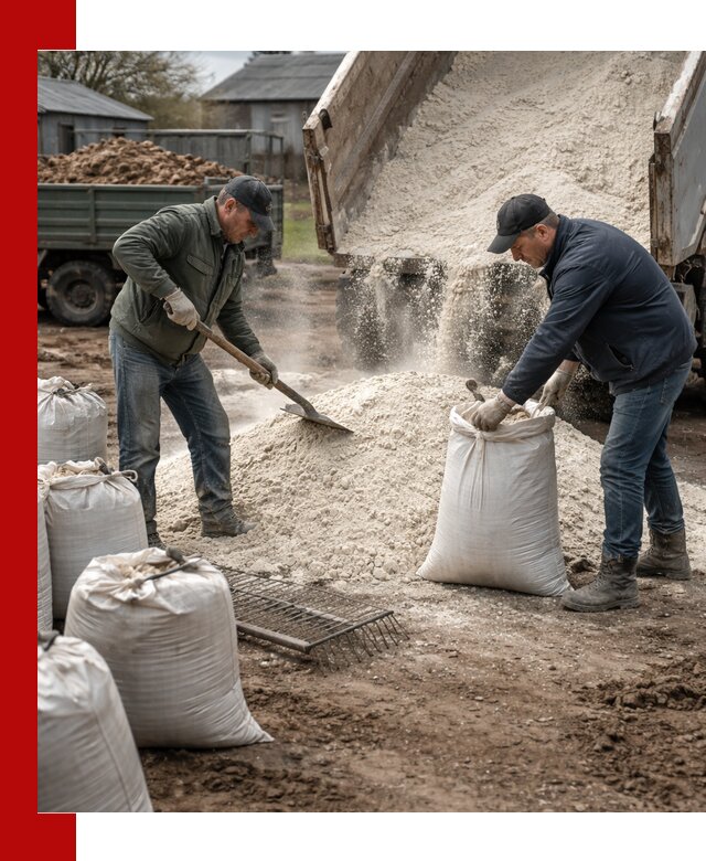 Доставка извести пушонки в Сафонове оптом и мелким оптом