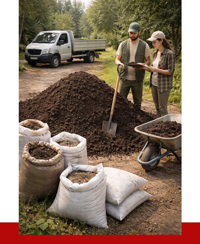 Купить грунт с доставкой в Сафонове от 4612 р. за м3 | ПРОНЕРУДСфн