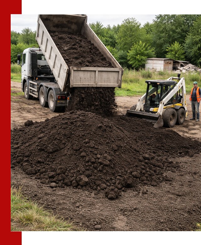 Поставка плодородной земли с доставкой самосвалом в Сафонове