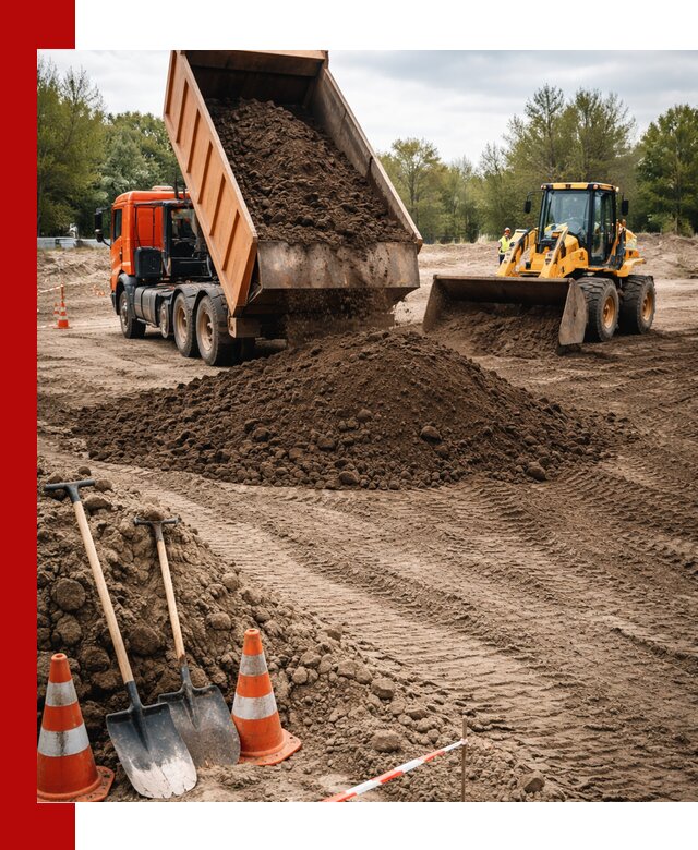 Поставка и доставка планировочного грунта в Сафонове