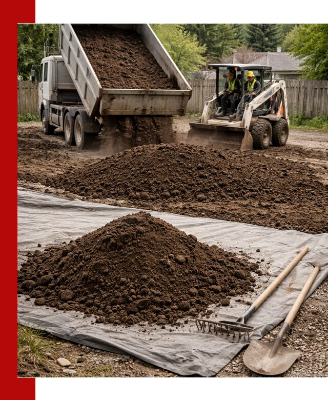 Грунт для отсыпки участка с доставкой в Сафонове