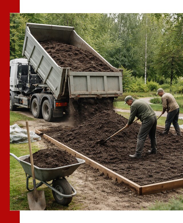 Доставка грунта для озеленения и благоустройства в Сафонове